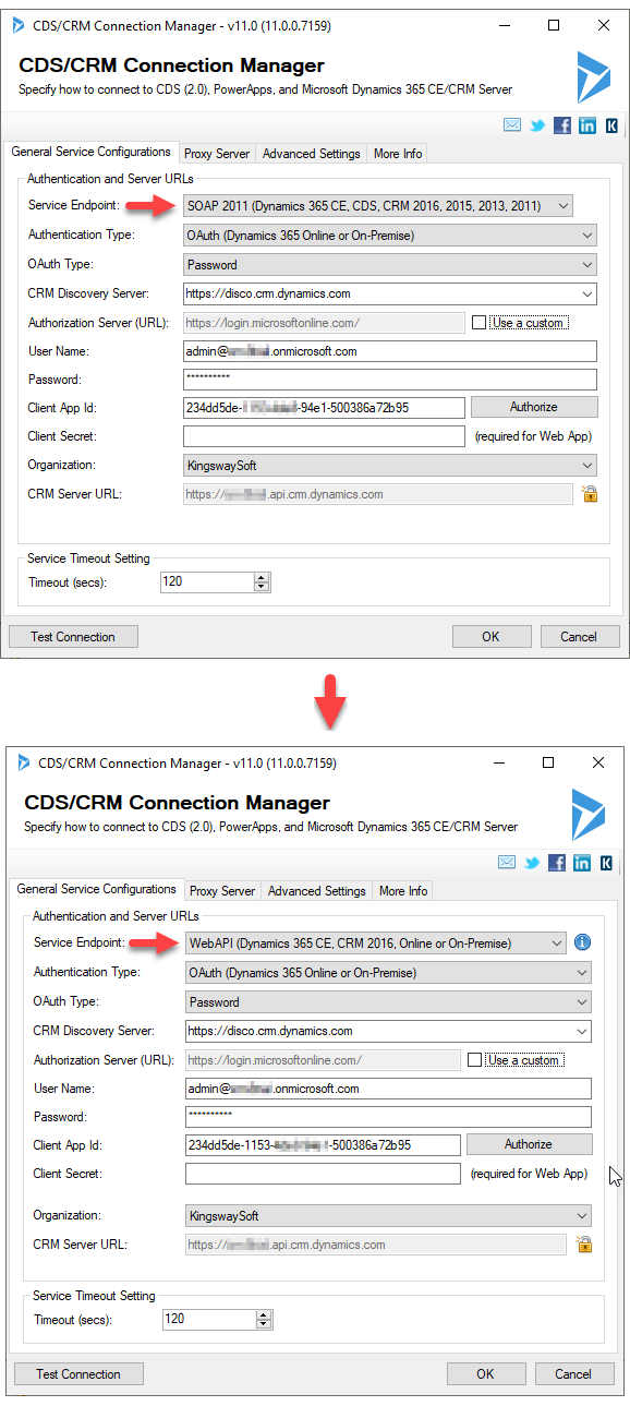 Switch to WebAPI